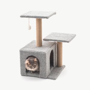 super durable solid wood cat tree